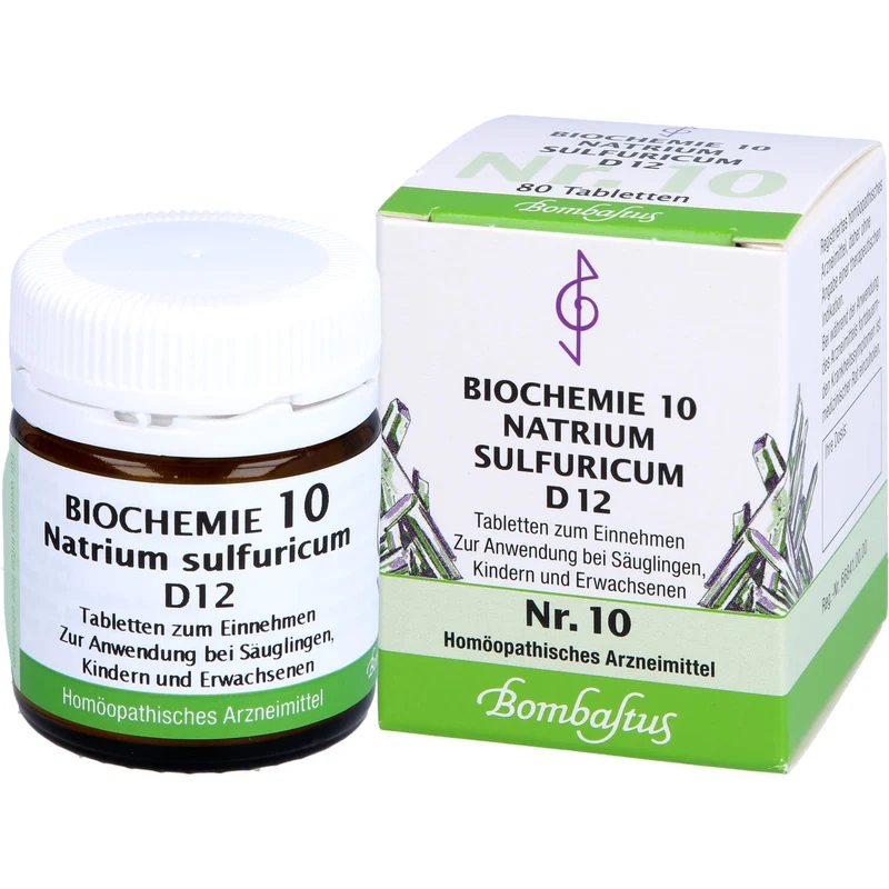 Biochemie 10 Natrium sulfuricum Bombastus D12 Tbl., 80 St TAB