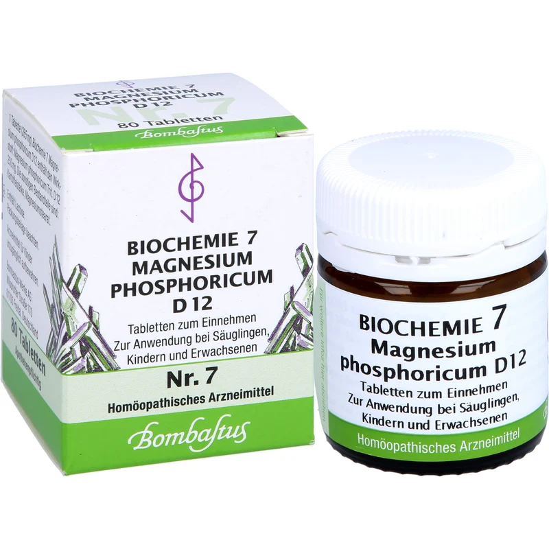 Biochemie 7 Magnesium phosphoricum Bombastus D12 Tbl., 80 St TAB