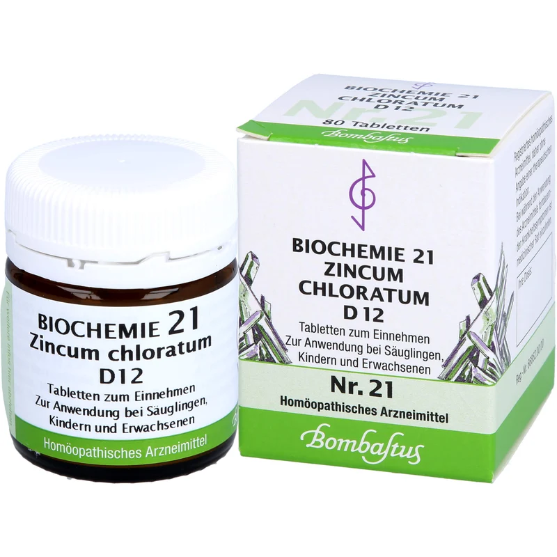 Biochemie 21 Zincum chloratum Bombastus D12 Tbl., 80 St TAB