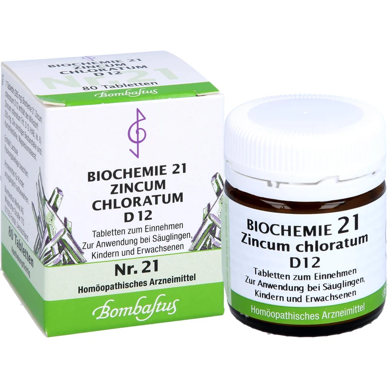 Biochemie 21 Zincum chloratum Bombastus D12 Tbl., 80 St TAB