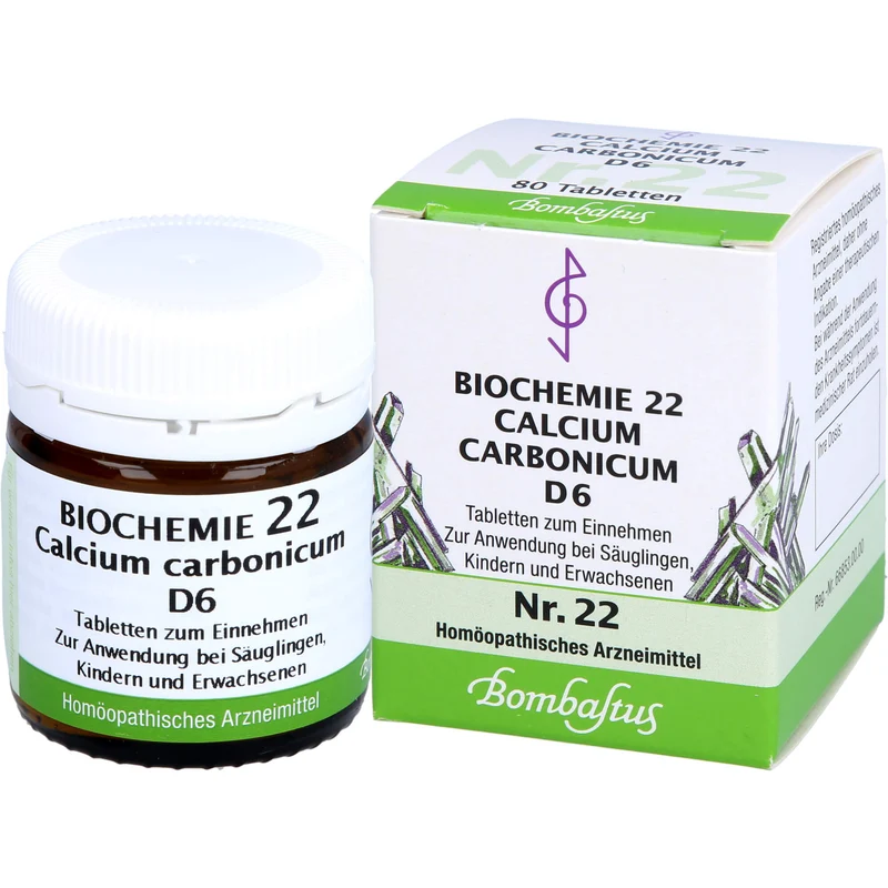 Biochemie 22 Calcium carbonicum Bombastus D6 Tbl., 80 St TAB