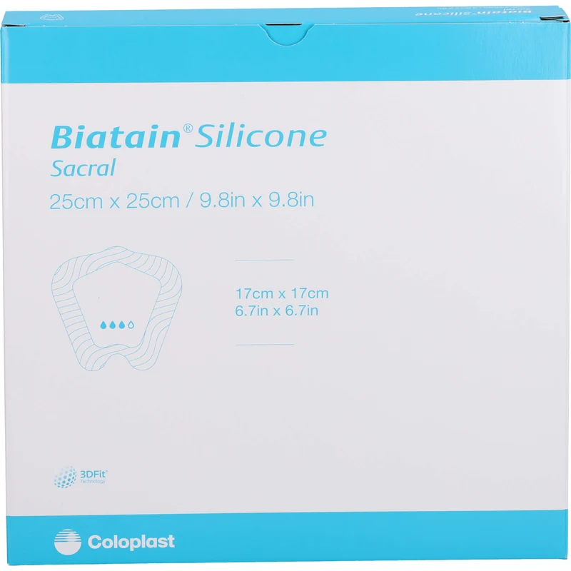 Biatain Silicone Schaumverb. Sakrum groß 25x25 cm, 5 St VER