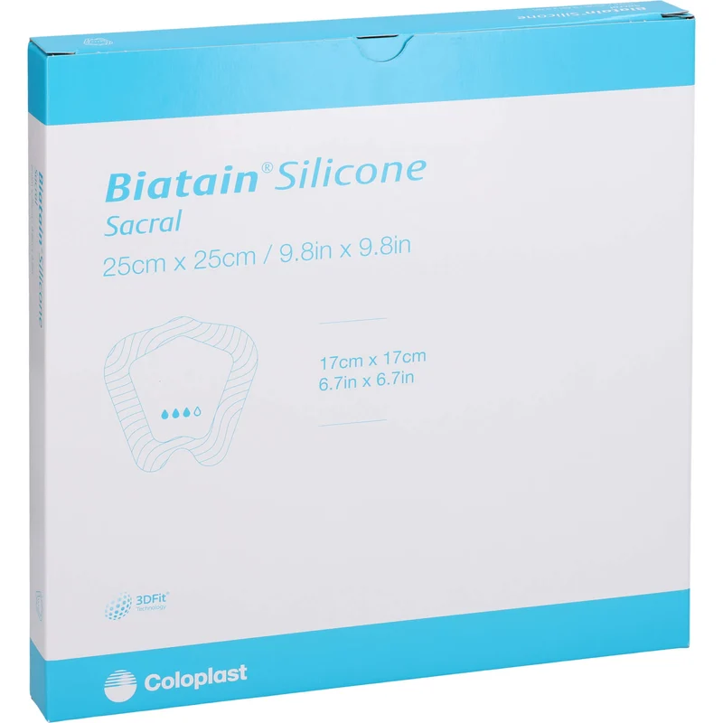 Biatain Silicone Schaumverb. Sakrum groß 25x25 cm, 5 St VER