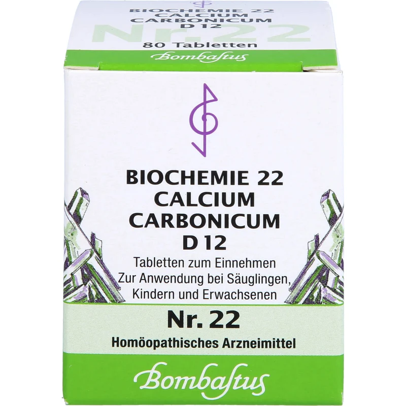 Biochemie 22 Calcium carbonicum Bombastus D12 Tbl., 80 St TAB