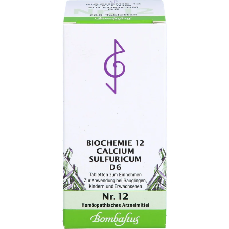Biochemie 12 Calcium sulfuricum Bombastus D6 Tbl., 200 St TAB