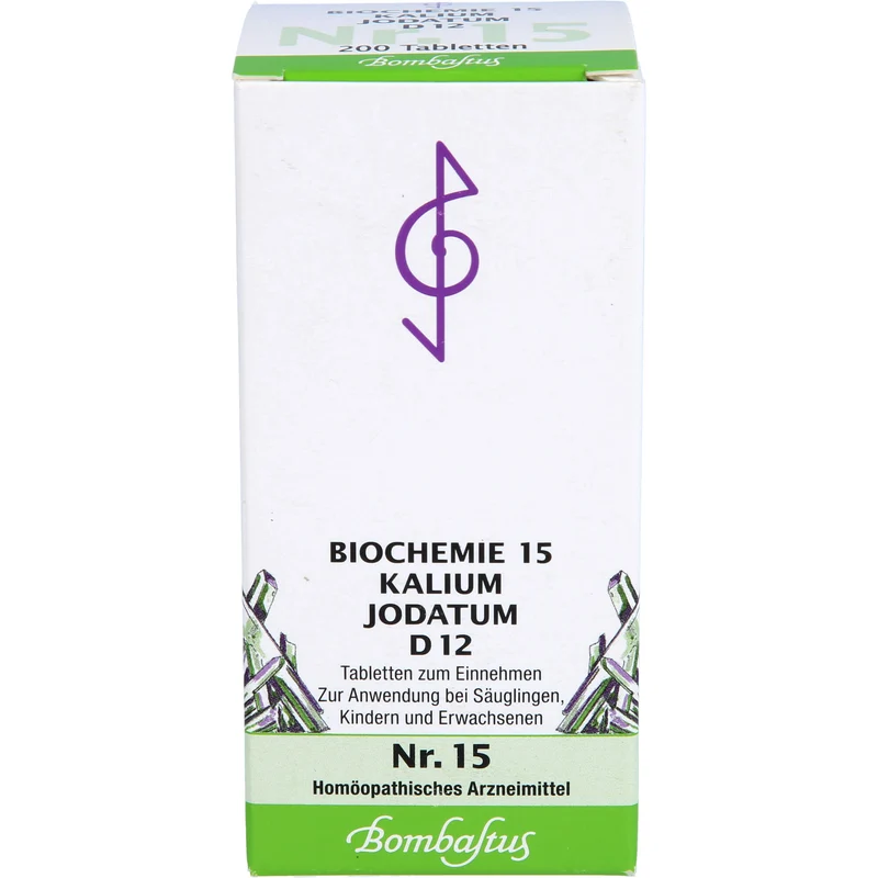Biochemie 15 Kalium jodatum Bombastus D12 Tbl., 200 St TAB