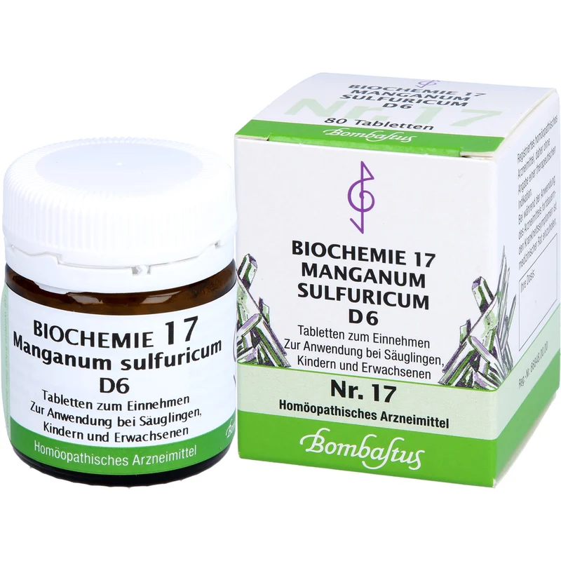 Biochemie 17 Manganum sulfuricum Bombastus D6 Tbl., 80 St TAB