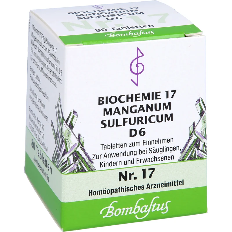 Biochemie 17 Manganum sulfuricum Bombastus D6 Tbl., 80 St TAB