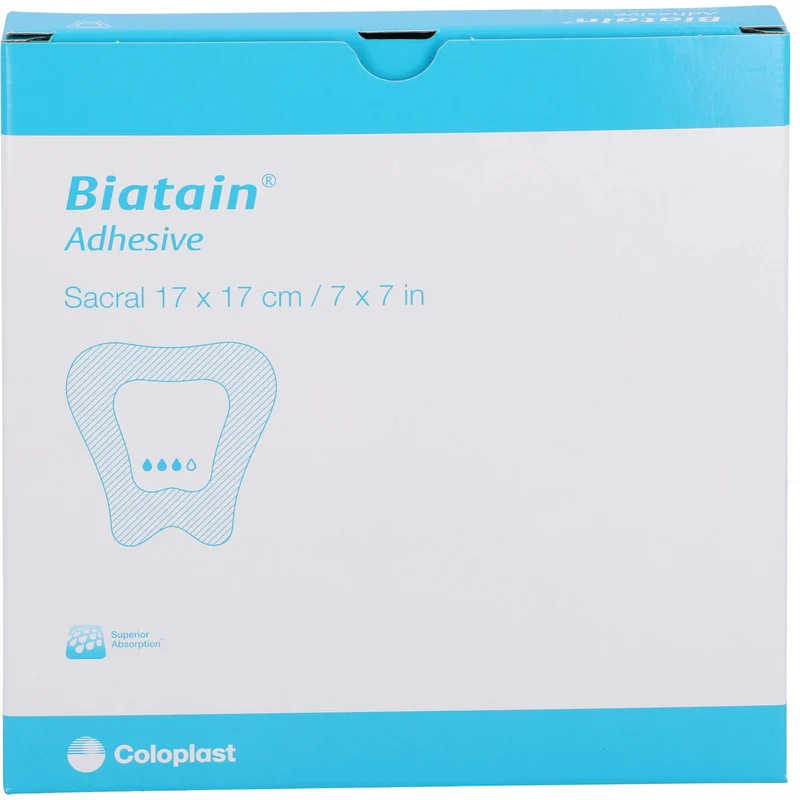 Biatain Schaumverband Sakrum 17x17cm 3483, 5 St VER