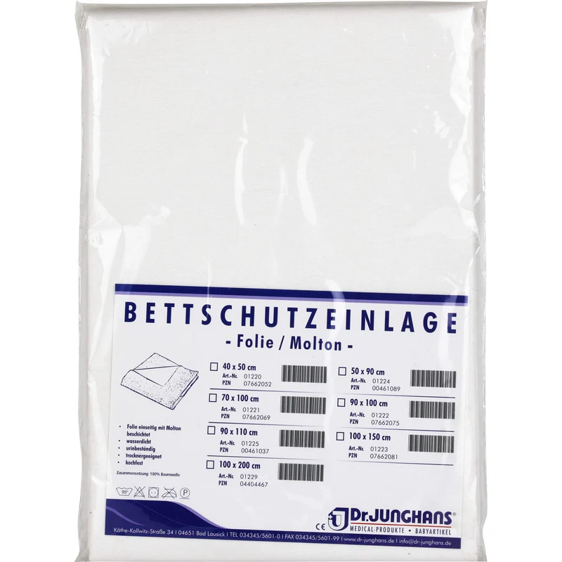 Bettschutzeinlage 90x110 Folie/Molton, 1 St
