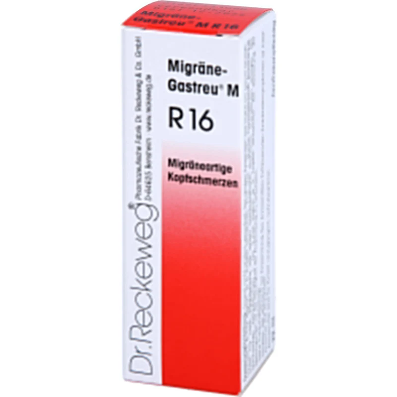 Migräne-Gastreu M R16 Mischung bei migräneartigen Kopfschmerzen, 22 ml Lösung