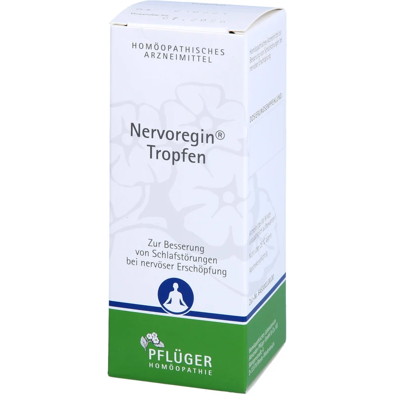 Pflüger Nervoregin Tropfen zur Besserung von Schlafstörungen bei nervöser Erschöpfung, 100 ml Lösung