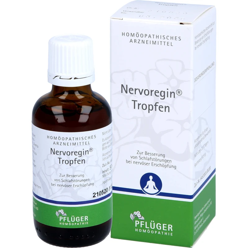 Nervoregin Tropfen bei Schlafstörungen und Einschlafschwierigkeiten, 50 ml Lösung