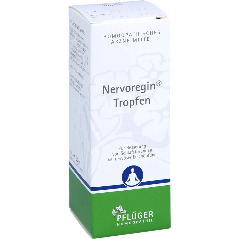 Nervoregin Tropfen bei Schlafstörungen und Einschlafschwierigkeiten, 50 ml Lösung