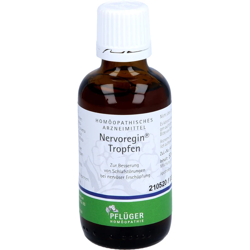 Nervoregin Tropfen bei Schlafstörungen und Einschlafschwierigkeiten, 50 ml Lösung