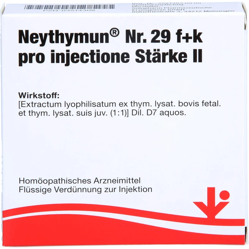 NeyThymun Nr. 29 f+k pro injectione Stärke II flüssige Verdünnung, 5 ml Lösung