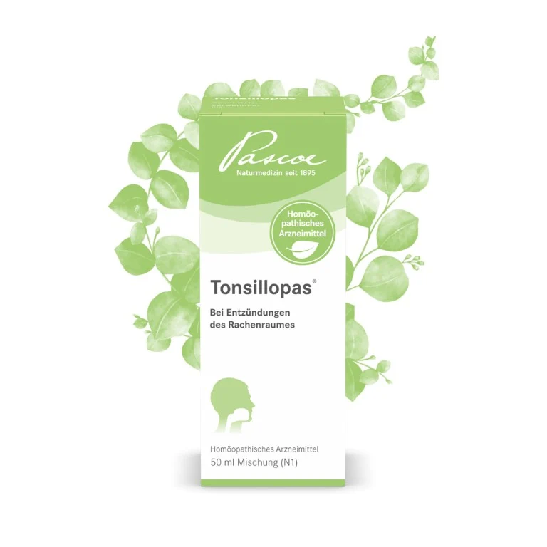 Tonsillopas Mischung bei Entzündungen des Rachenraums, 50 ml Lösung