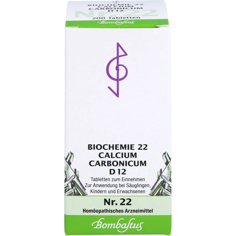 Biochemie 22 Calcium carbonicum Bombastus D12 Tbl., 200 St TAB