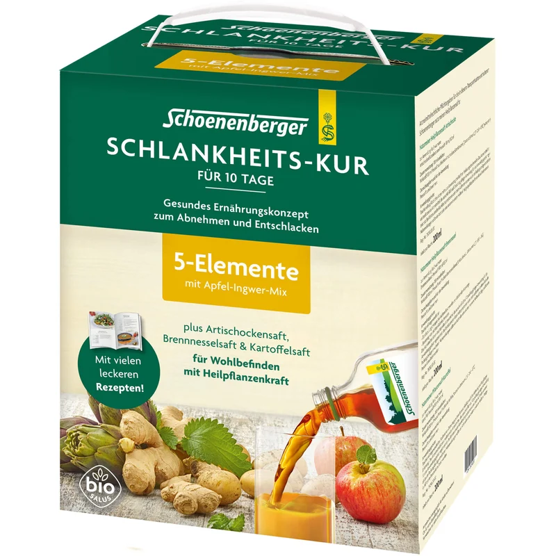 Schoenenberger Schlankheitskur 5 Elemente für Wohlbefinden mit Heilpflanzenkraft, 1 St. Packung
