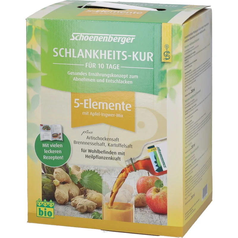 Schoenenberger Schlankheitskur 5 Elemente für Wohlbefinden mit Heilpflanzenkraft, 1 St. Packung