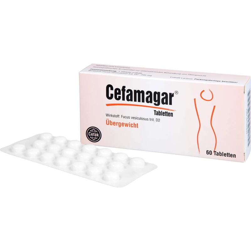 Cefamagar Tabletten bei Übergewicht, 60 St. Tabletten