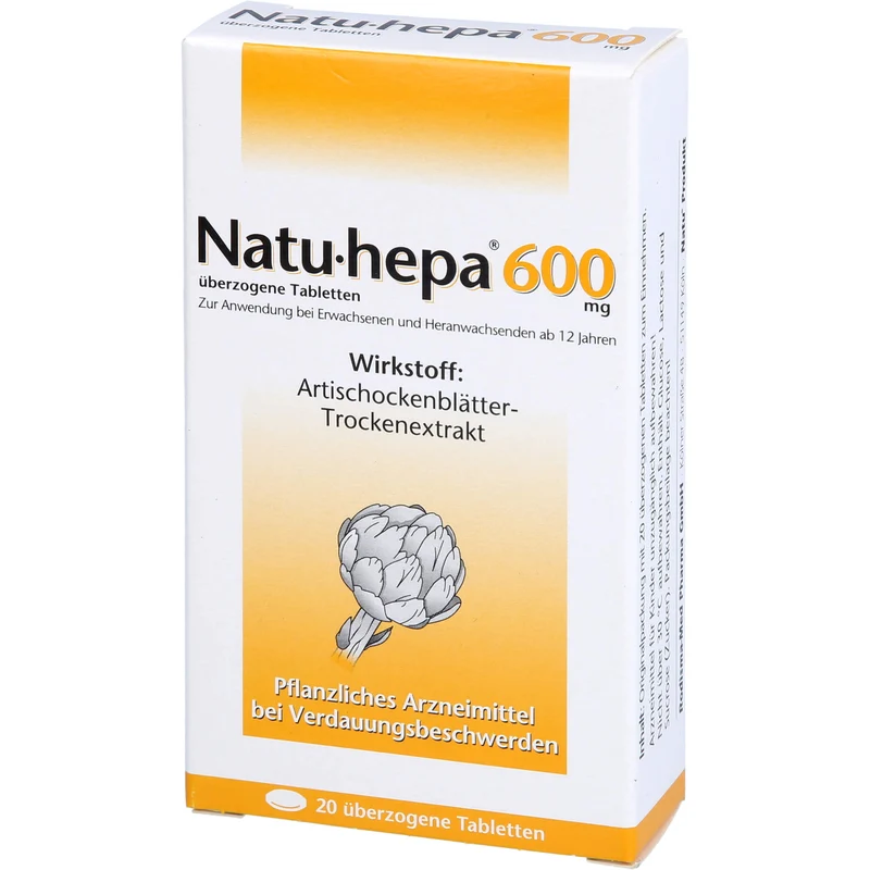 Natu-hepa® 600 mg, überzogene Tabletten, 20 St UTA