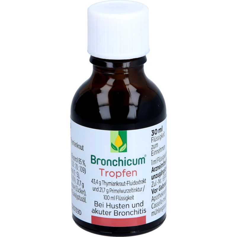 Bronchicum Tropfen bei Husten und akuter Bronchitis, 30 ml Lösung