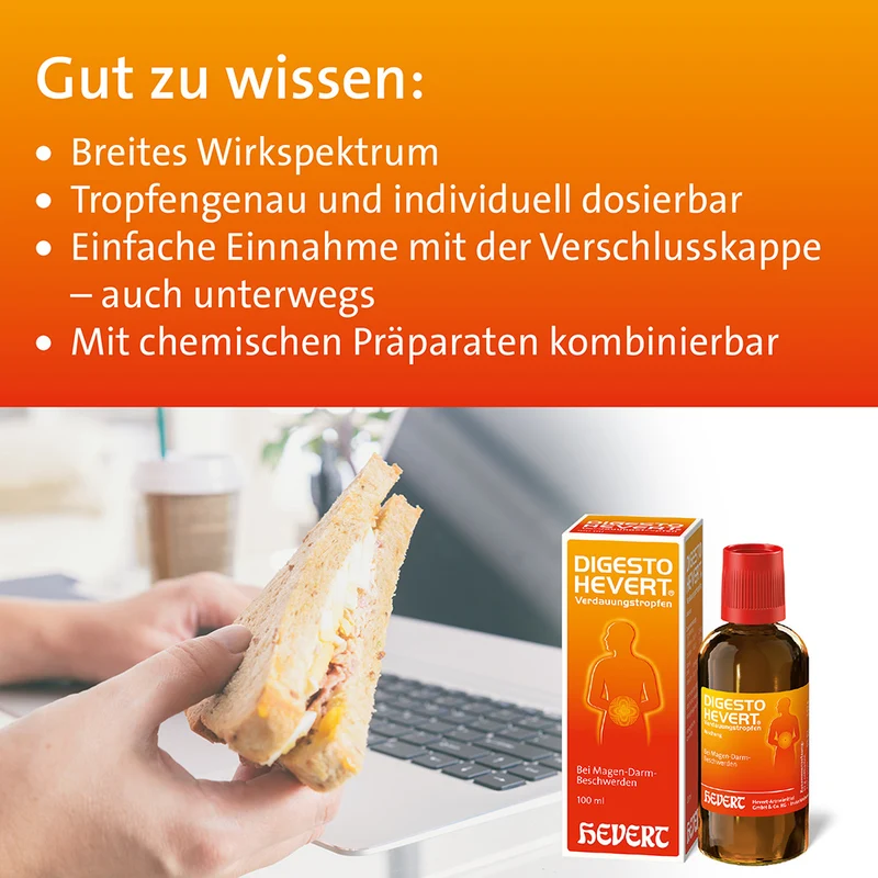 Digesto Hevert Verdauungstropfen, 100 ml Lösung
