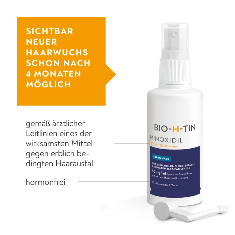 Minoxidil Bio-h-tin50mg/ml, 3X60 ml LOE