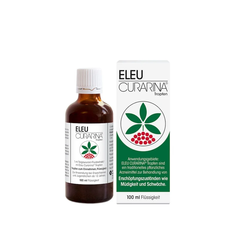 Eleu Curarina Tropfen bei Erschöpfungszuständen wie Müdigkeit und Schwäche, 100 ml Lösung