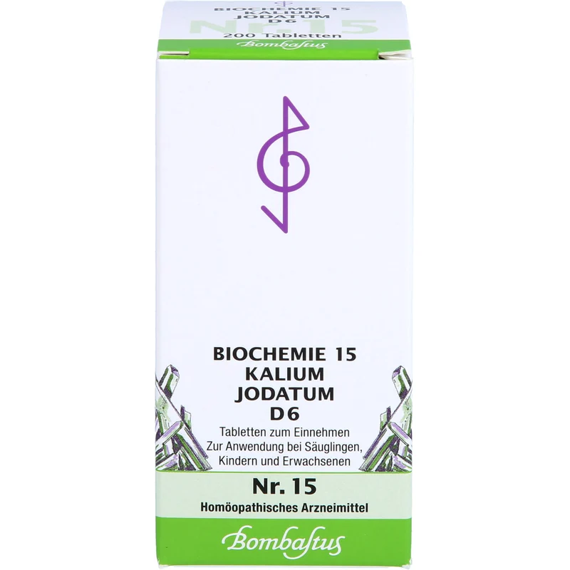 Biochemie 15 Kalium jodatum Bombastus D6 Tbl., 200 St TAB