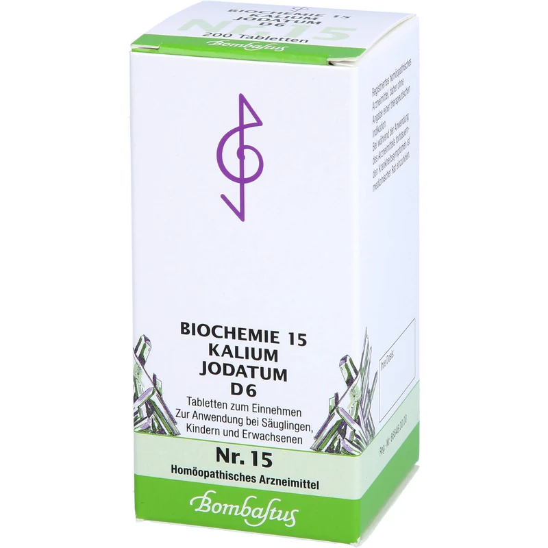 Biochemie 15 Kalium jodatum Bombastus D6 Tbl., 200 St TAB