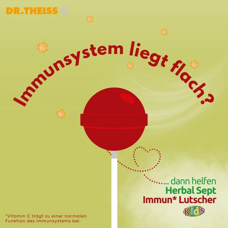 DR.THEISS HerbalSept Immun Lutscher Kids, 6 St., 6 St. Lutscher