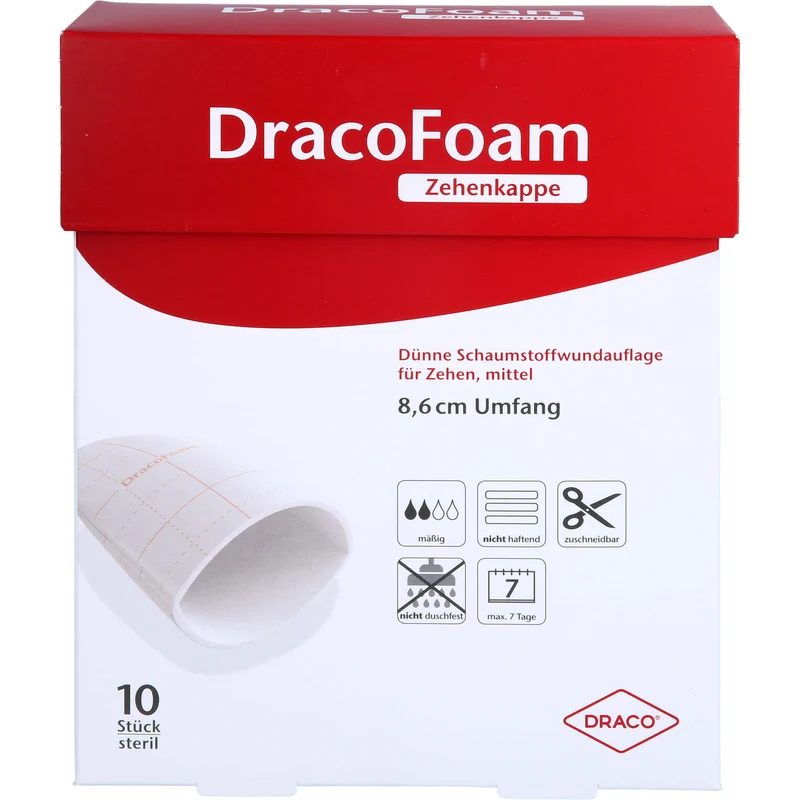 DracoFoam Zehenkappe Mittel, 10 St VER