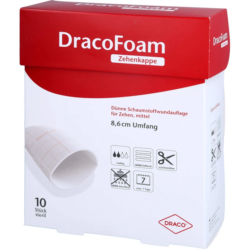 DracoFoam Zehenkappe Mittel, 10 St VER