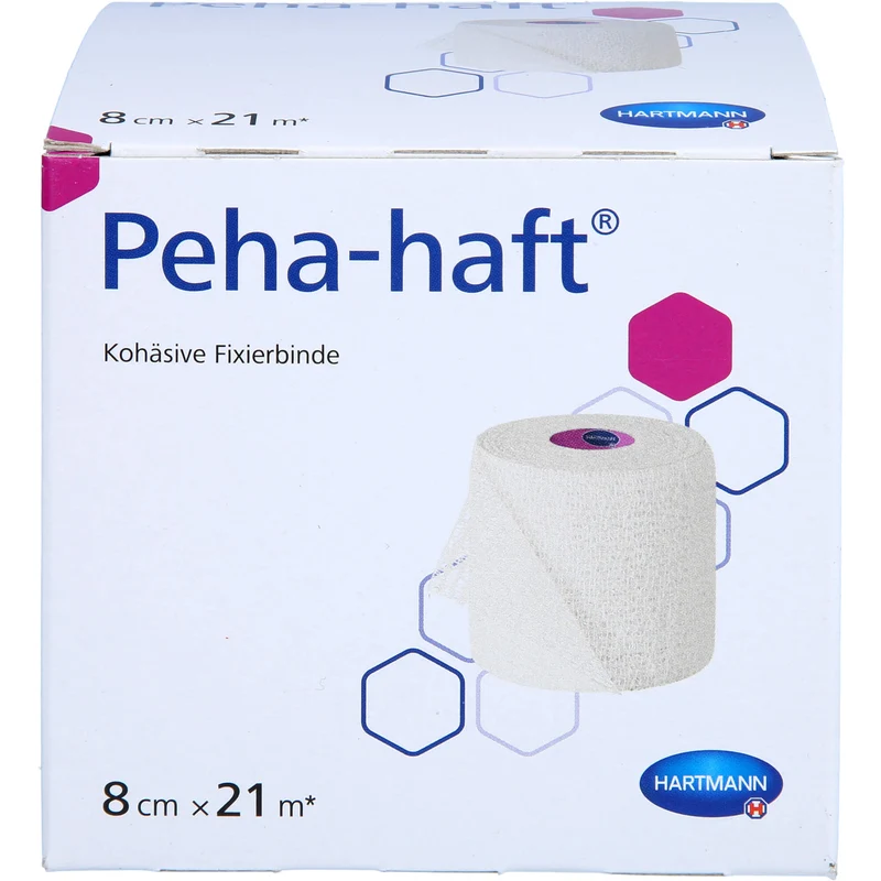 Peha-haft kohäsive Fixierbinde latexfrei 8 cm x 21 m, 1 St. Binde