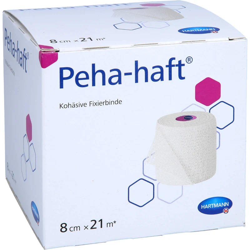 Peha-haft kohäsive Fixierbinde latexfrei 8 cm x 21 m, 1 St. Binde