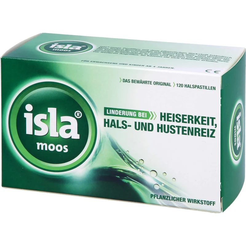 Isla Moos Halspastillen bei Heiserkeit, Hals- und Hustenreiz, 120 St. Pastillen