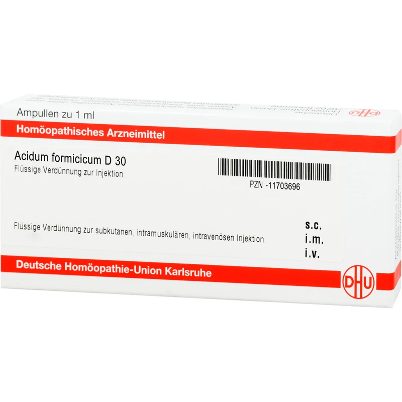 DHU Acidum formicicum D30 Ampullen, 8 St. Ampullen