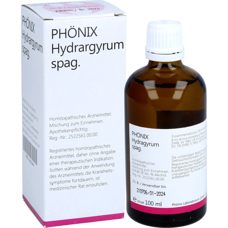 Phönix Hydrargyrum spag. Tropfen, 100 ml Lösung