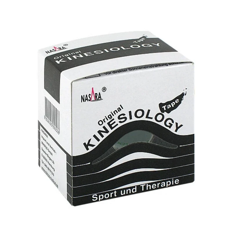 Nasara Kinesiotape 5 cm x 5 m schwarz, 1 St. Verband