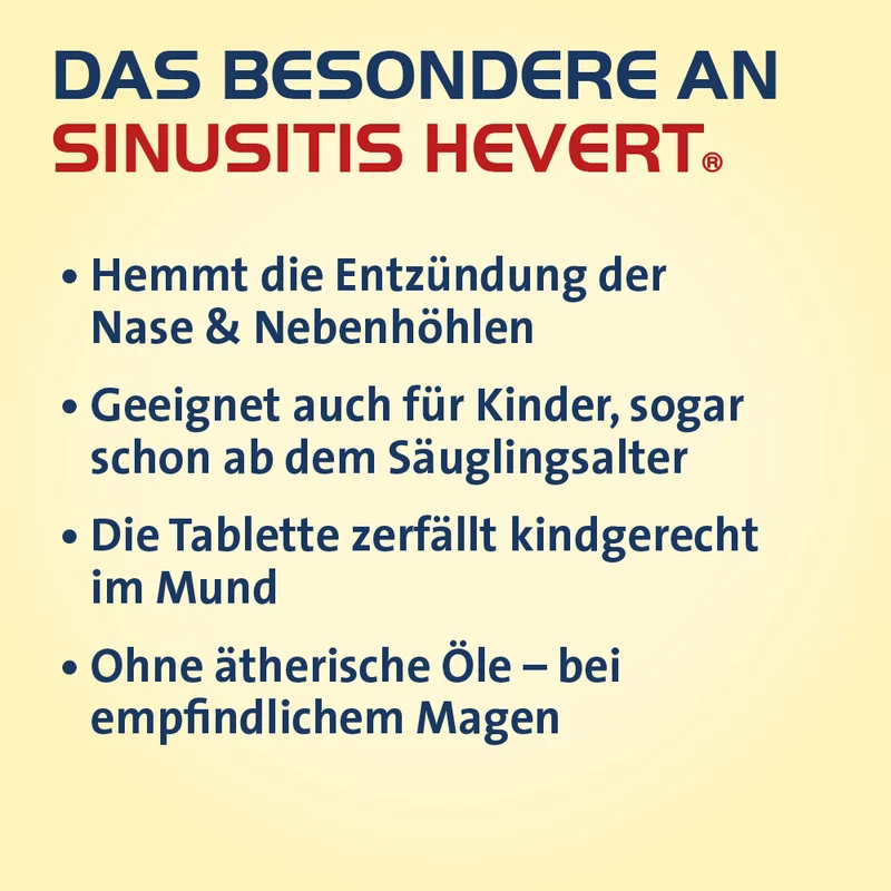 Sinusitis Hevert, 40 St. Tabletten