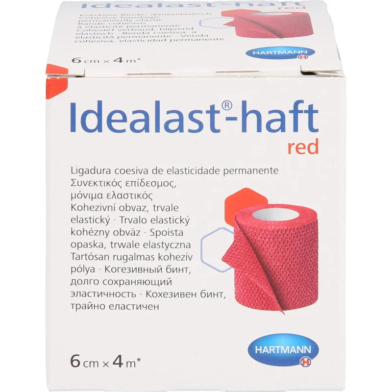 Idealast-haft color Binde 6cmx4m rot, 1 St BIN