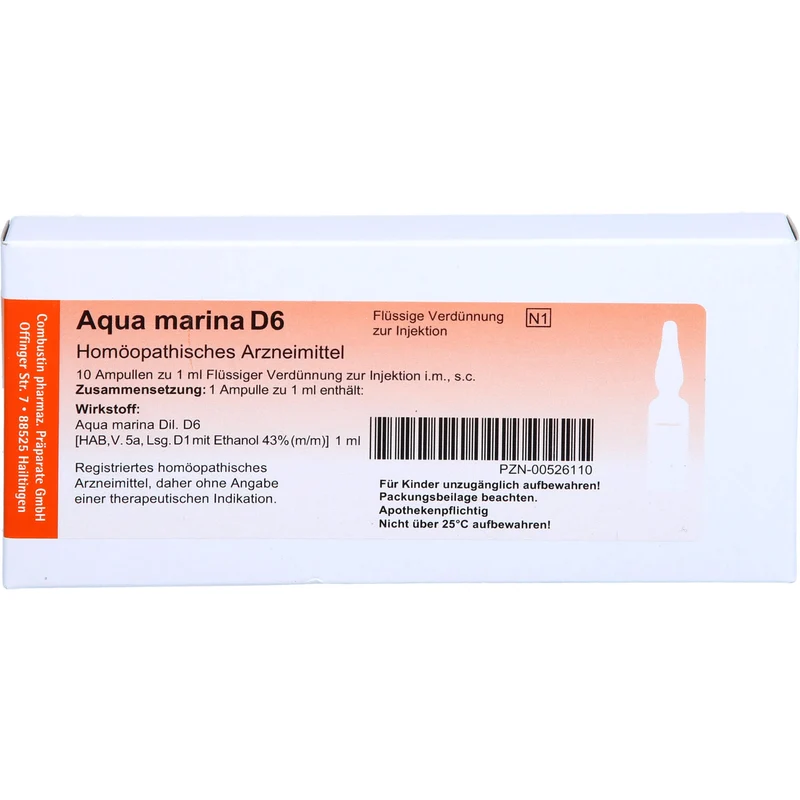 Aqua marina D6 Combustin Amp., 10X1 ml AMP