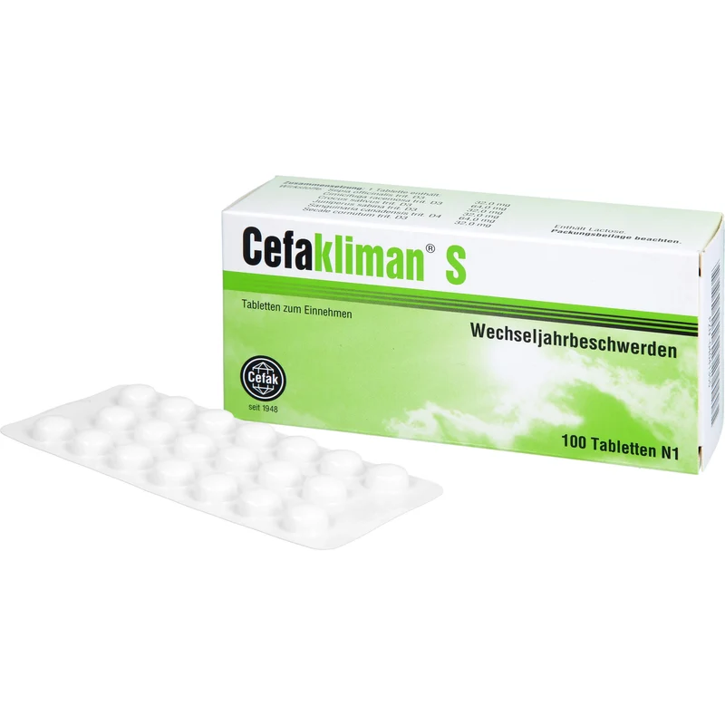 Cefakliman S Tabletten bei Wechseljahresbeschwerden, 100 St. Tabletten