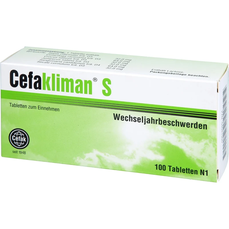 Cefakliman S Tabletten bei Wechseljahresbeschwerden, 100 St. Tabletten