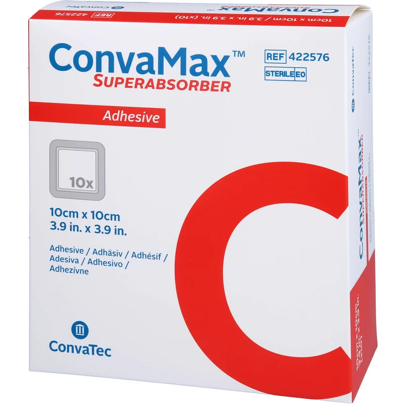 ConvaMax Superabsorber adhäsiv 10 x 10 cm, 10 St. Verband