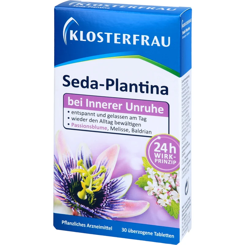 KLOSTERFRAU Seda-Plantina bei innerer Unruhe, 30 St. Tabletten