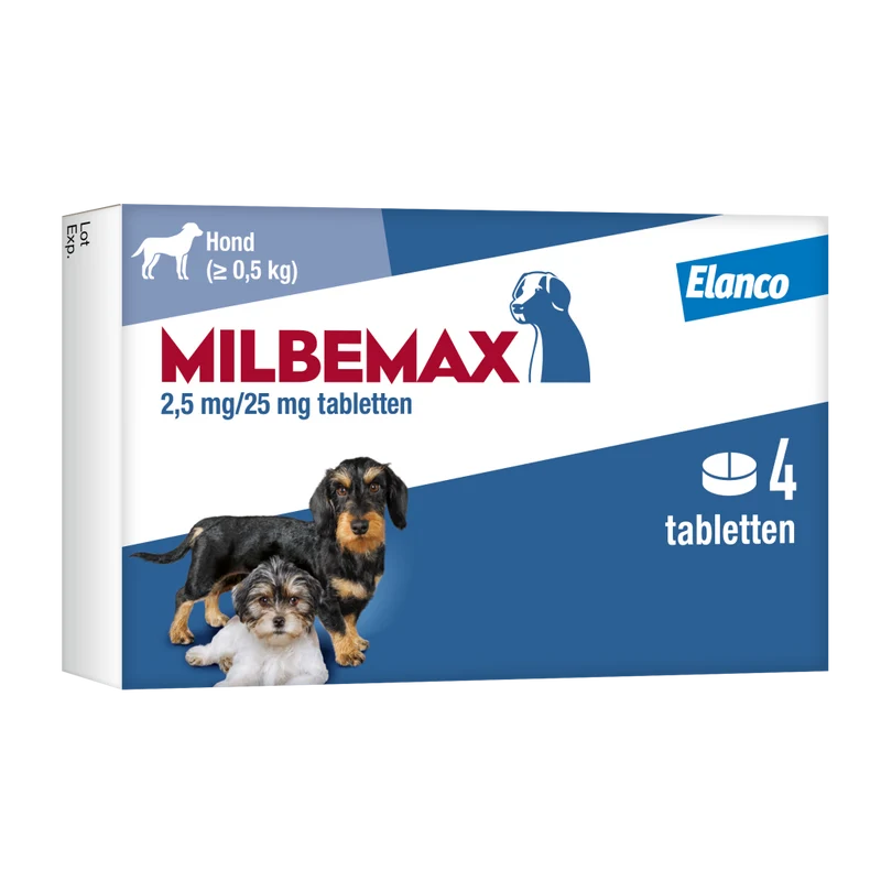 Milbemax Tabletten Puppy/Kleine hond <5kg