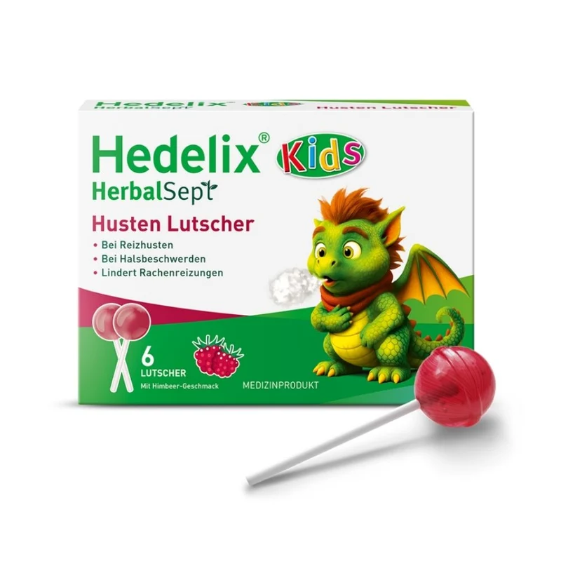 Hedelix HerbalSept Husten Lutscher Kids, 6 St. Lutscher